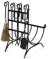 Outdoor Fireplace Tool Set, 5 Pcs *LTS /OBS* BF0123