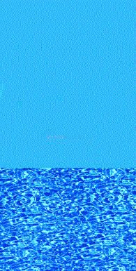 15' x 30' Oval 48"-52" Depth Overlap Blue Wall Swirl Bottom Standard Gauge Liner