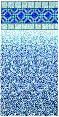 Blue Diamond 52 inch Beaded Pool Liner 25 Gauge 21' x 42' Oval