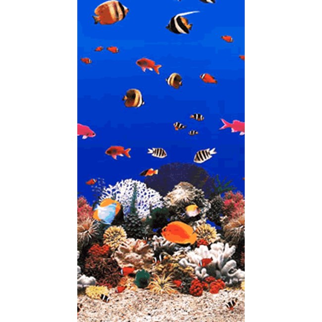 15X30 OVAL 20 GA. Aquarium Tile Beaded Liner 48" (DS) - NL902520