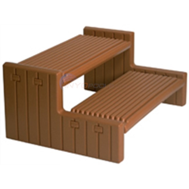 Custom Molded Products Handi-Step Spa Step Straight Style - Redwood - NP550