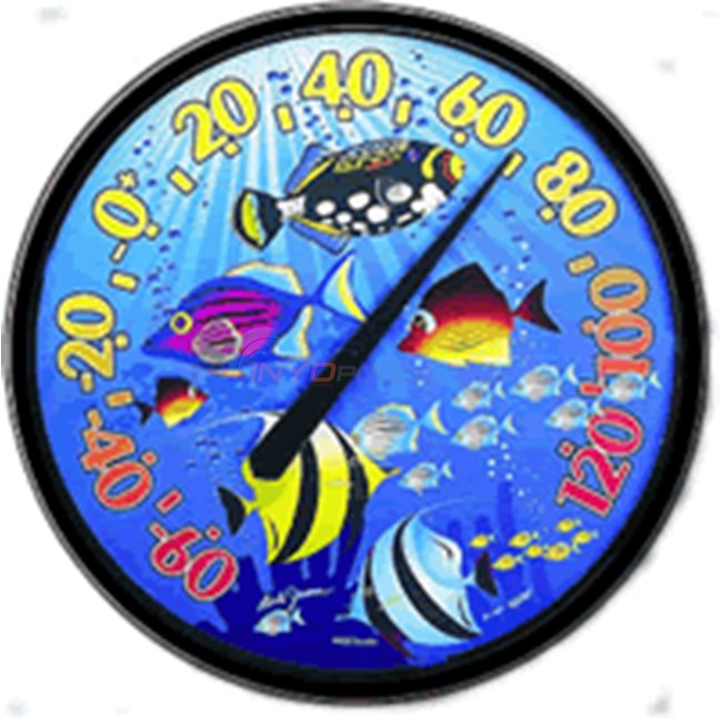 Blue Wave Tropical Fish Outdoor Thermometer - NT315