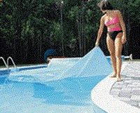 16' x 25' Rectangular Blue Solar Blanket Swimming Pool Cover, 8 Mil, 3 Year Warranty - NS415