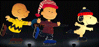 Peanuts Gang Skating Decoration SL119