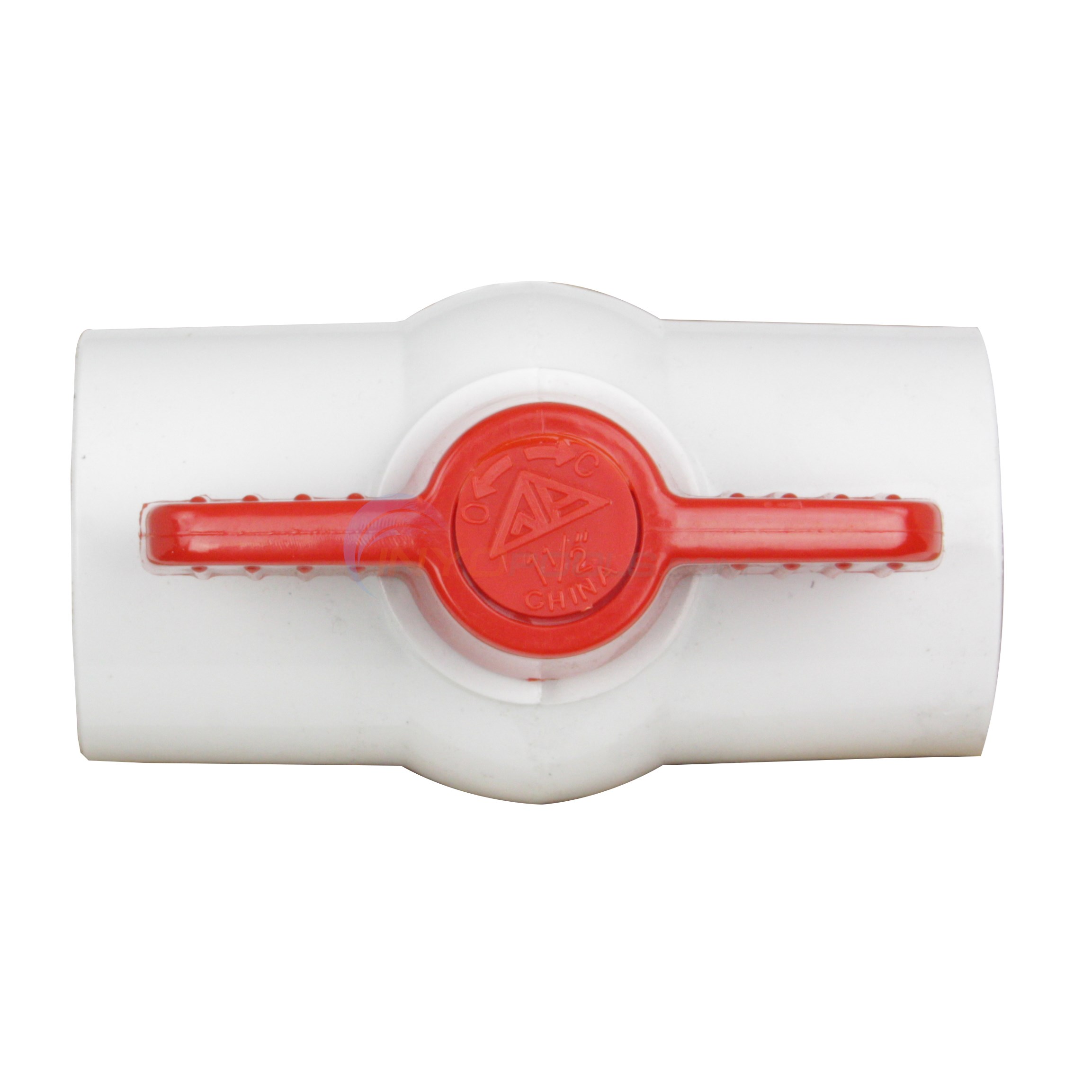 Ball Valve, 1-1/2" Slip, Schedule 40 PVC, Quarter Turn - BV015