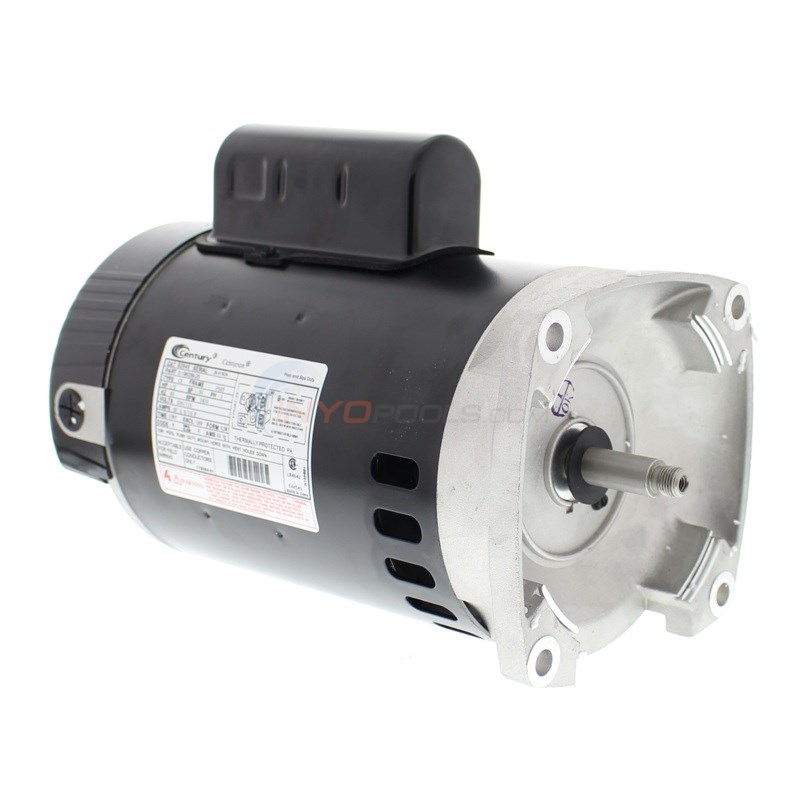 Century (A.O. Smith) .5 HP Full Rate Motor, Round Square Flange 56Y Frame,  Single Speed - Model B846 - B2846