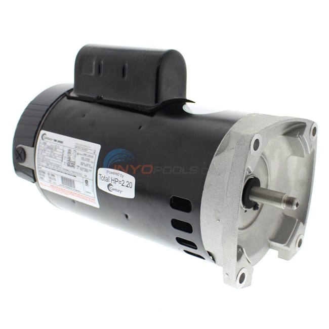 Century (A.O. Smith) 1.5 HP Full Rate Motor, Square Flange 56Y Frame, Dual Speed - Model B2983