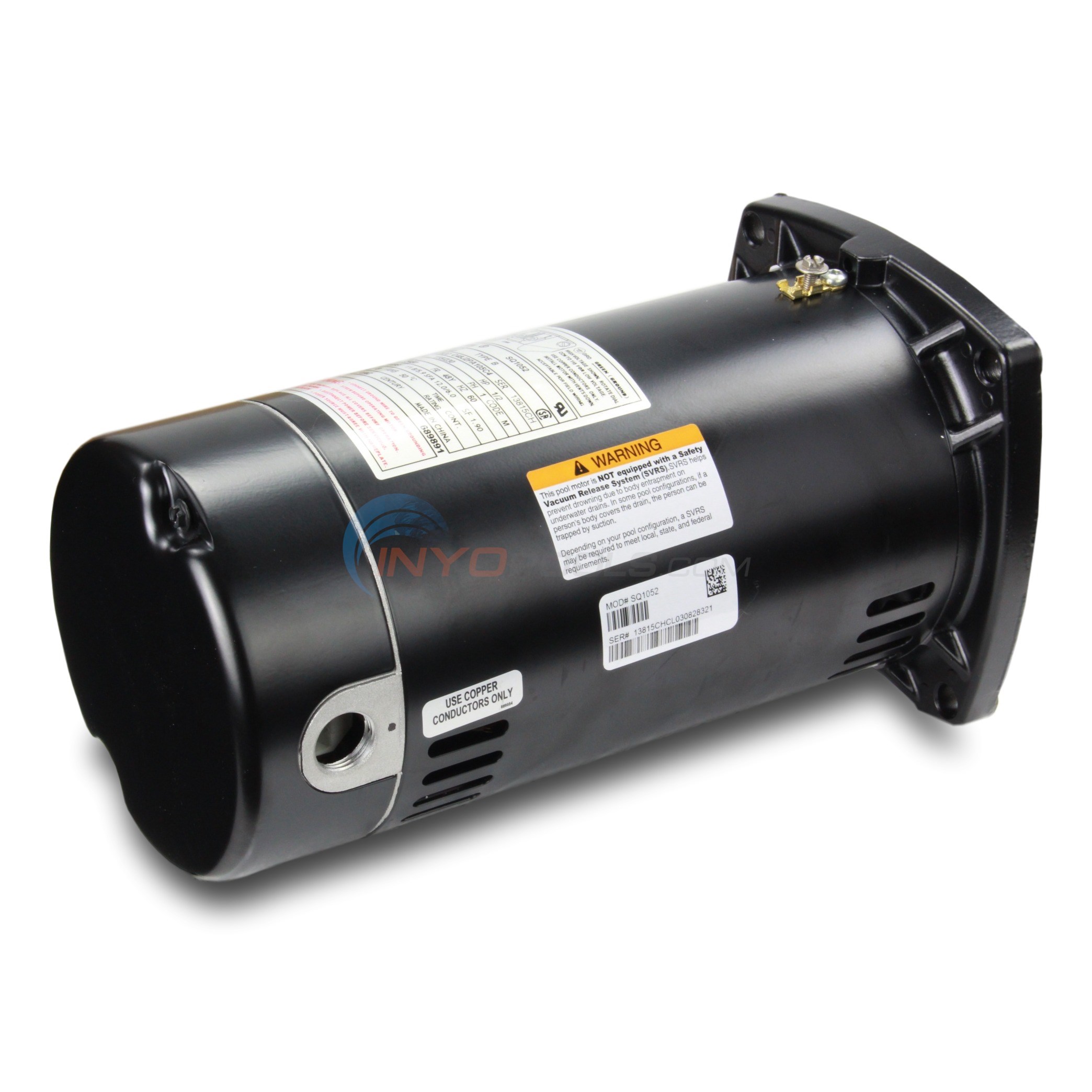 Century (A.O. Smith) 0.5 HP Full Rate Motor (Total HP 0.95) Square Flange 48Y Frame, Single Speed - Model SQ1052