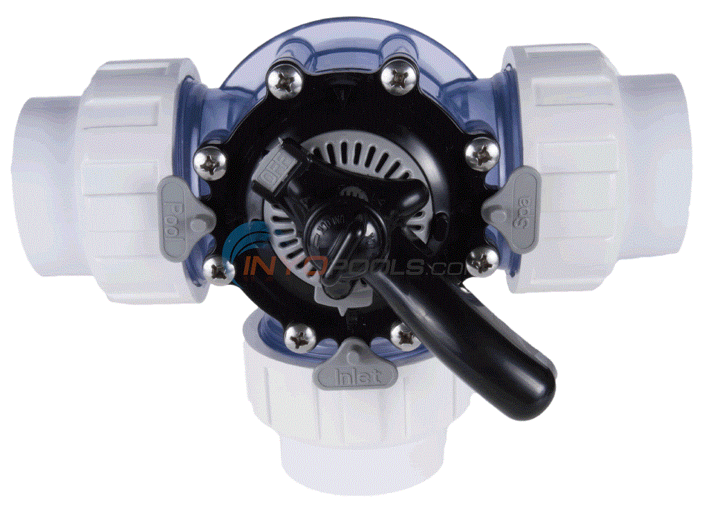 Custom Molded Products CMP HydroSeal 3-Way Diverter Valve with Unions, Clear CPVC 2" Slip - 25923-209-000
