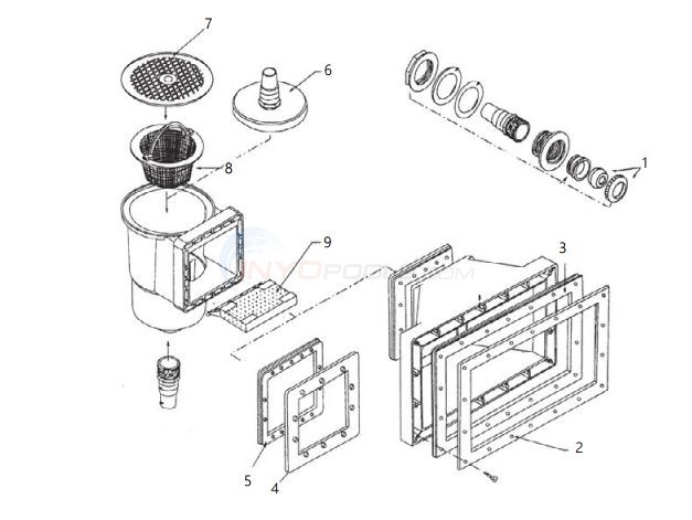 Custom Molded Products CMP Above Ground Skimmer Return Inlet ...