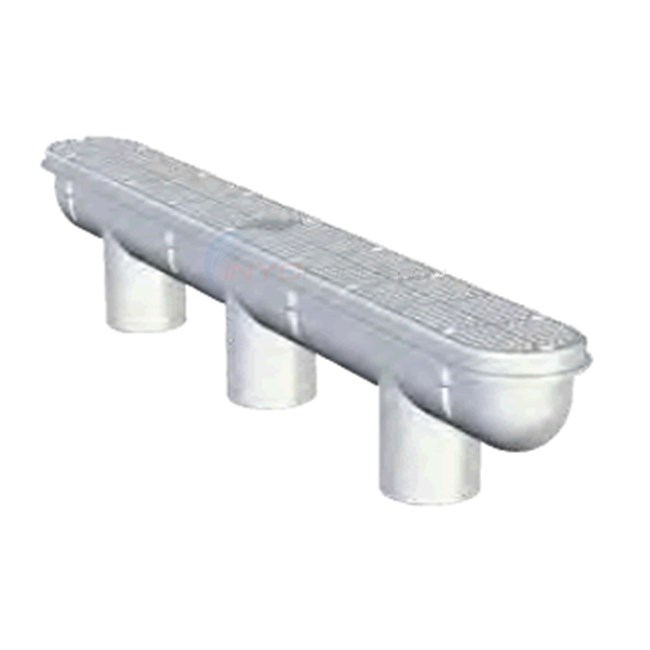 Custom Molded Products 32" VGB Channel Drain & Sump - White - 25506-320-000