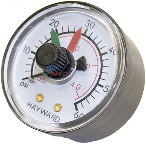 Pressure Gauge W/ Dial Hayward Oem Back Mount - ECX2712B1