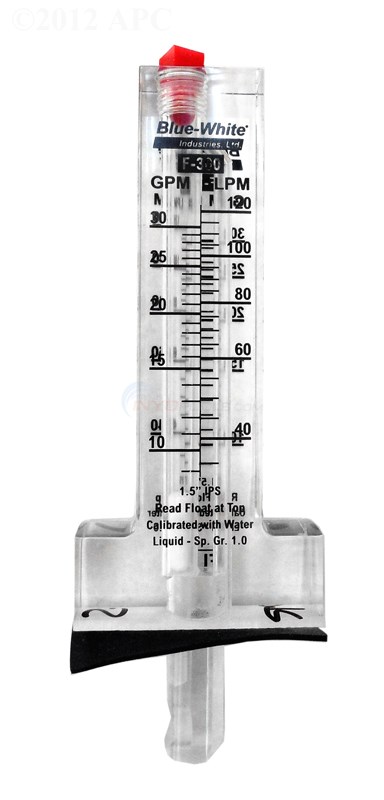 Blue White Flowmeter, 11/2", F300, 830 Gpm (f30150pr)