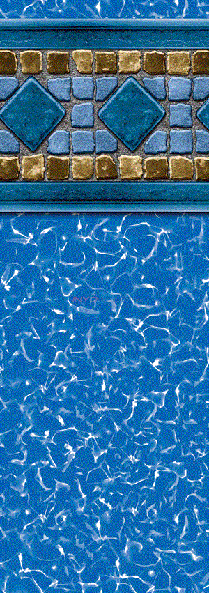 28' Round 52" Depth Unibead Lucia Standard Gauge Liner