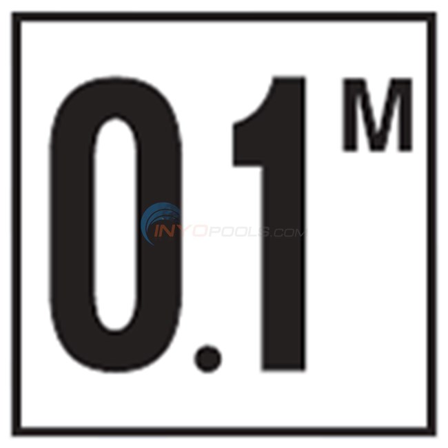 Inlays Depth Marker 6" Smooth Tile Metric (1 tile)-2.0 with M - C612720