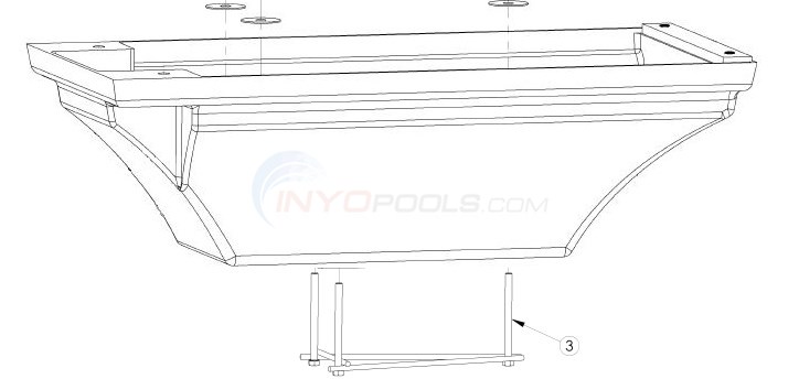 Interfab 6 ft All Tan La Mesa Base & Jig - LAM6CC7 - INYOPools.com