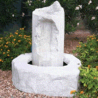 Interfab Pillar Fountain Dark Granite - 375028 - INYOPools.com