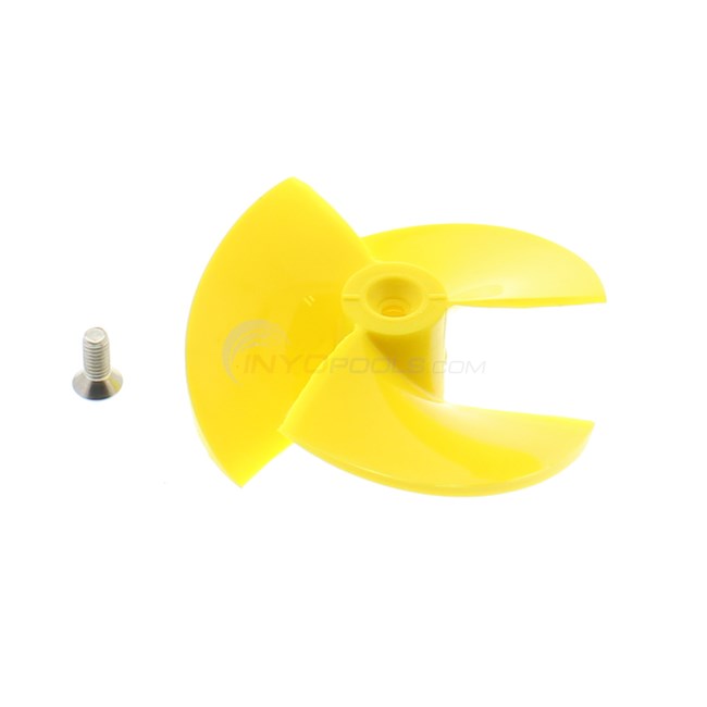 Maytronics Dolphin Pool Cleaner Impeller for Select Models, Yellow, Includes Screw - 9995269R1
