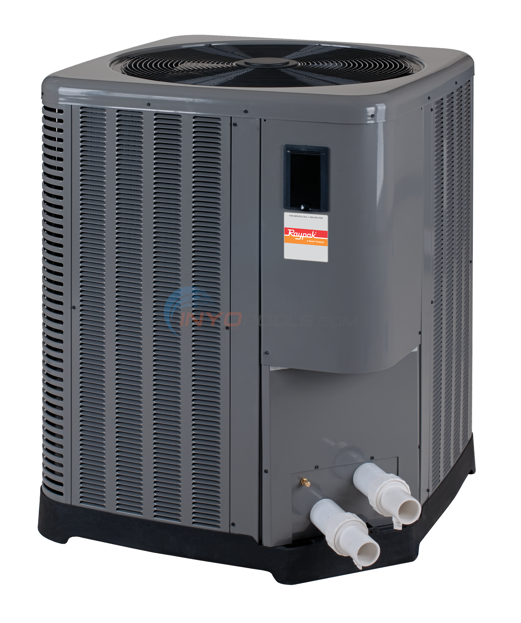 Raypak Classic Series Heat and Cool Pump, 137,000 BTU, Titanium Heat ...
