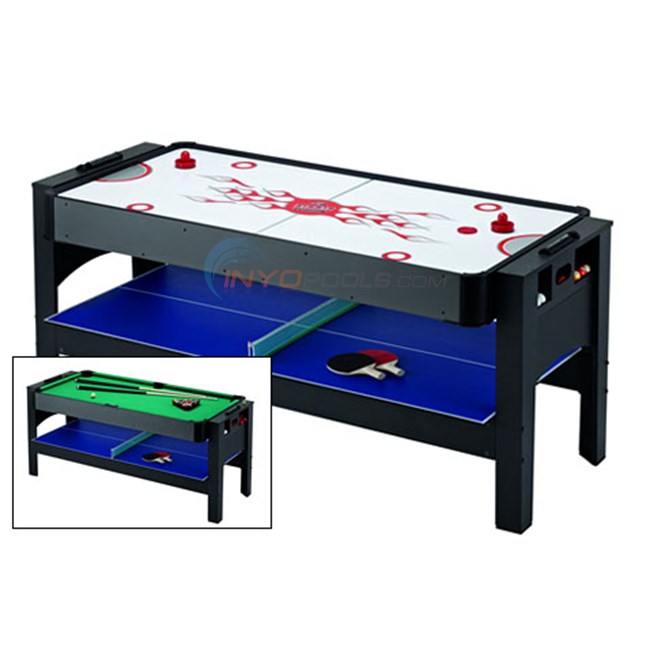 Harvil 3-in-1 Air Hockey, Billiards, Table Tennis 6' - NG1022M