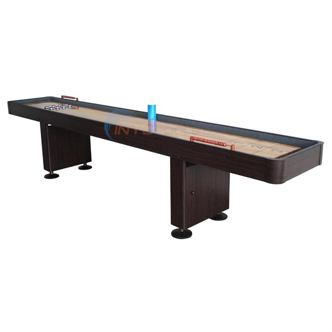 Harvil 12 ft. Shuffleboard Table - Walnut - NG1212