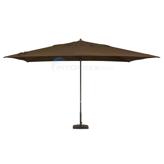 Pacific Easy Glide Umbrella & Base (10x13 Rect.) Kona Brown - NU5315