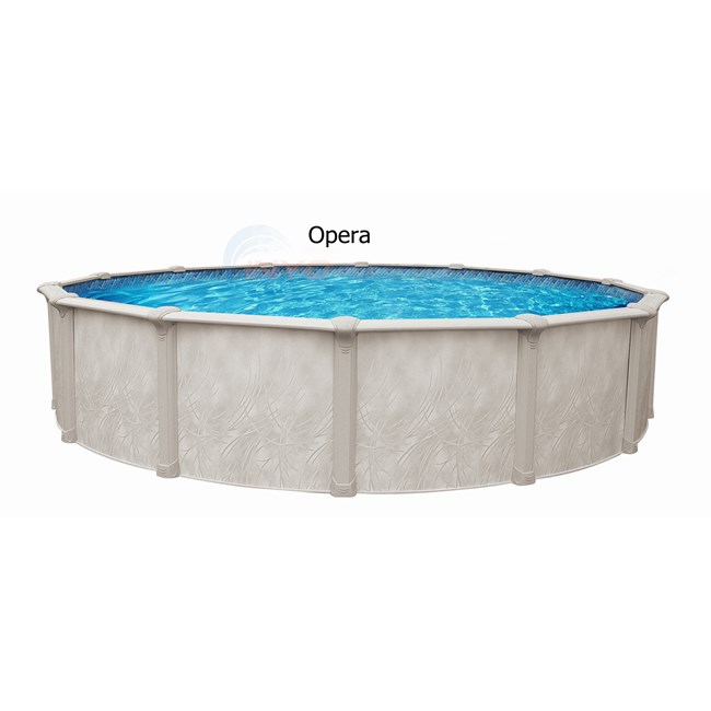 Wilbar Opera 12' x 17' Oval 54" Hybrid Above Ground Pool (Skimmer Included) - POPEYM121754ASPSRJ1