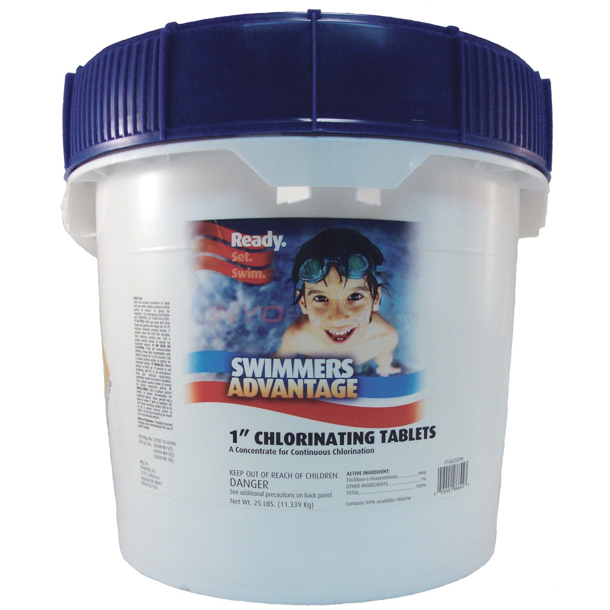 1 inch Chlorine Tablets 25 lb. pail NC120