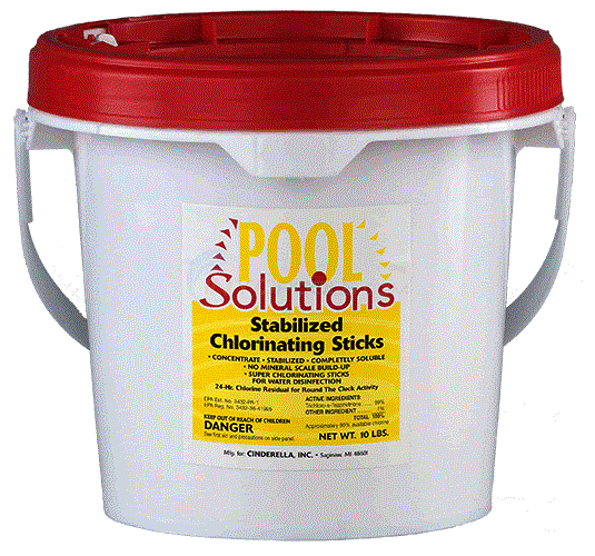 Chlorine Sticks 10 Lb. Pail P16011DE