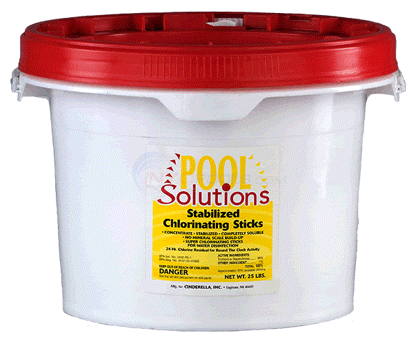 Chlorine Sticks 25 Lb. Pail P16026DE