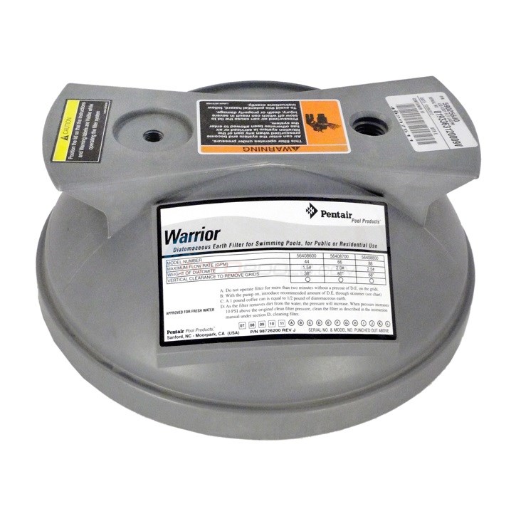 LID, 66 GPM FILTER, BLACK
