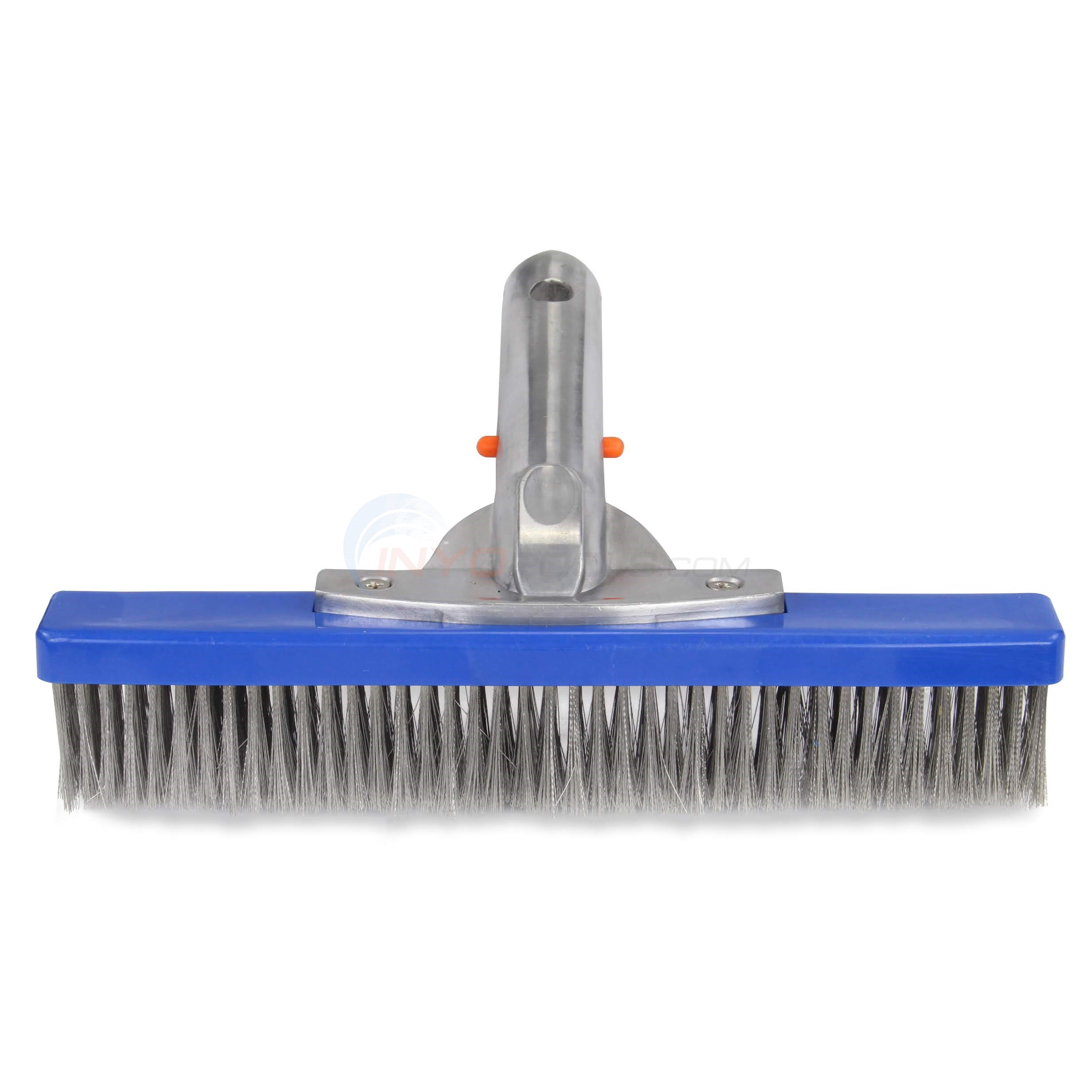 Pureline 10" Pool Algae Brush with Aluminum Handle - PL0071