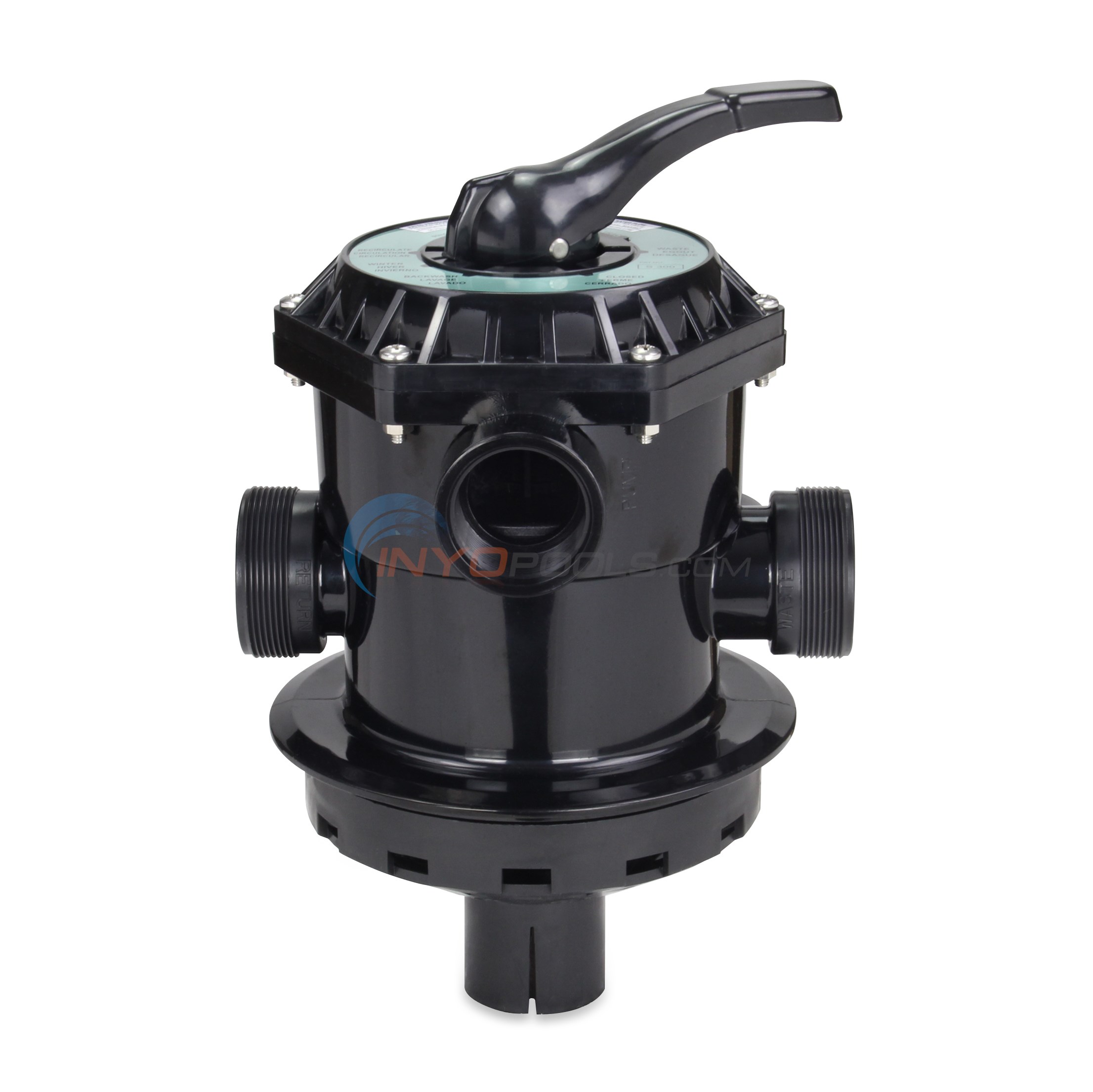 Pureline 6 Way Top Mount Pool Sand Filter Backwash Valve, 647304071000