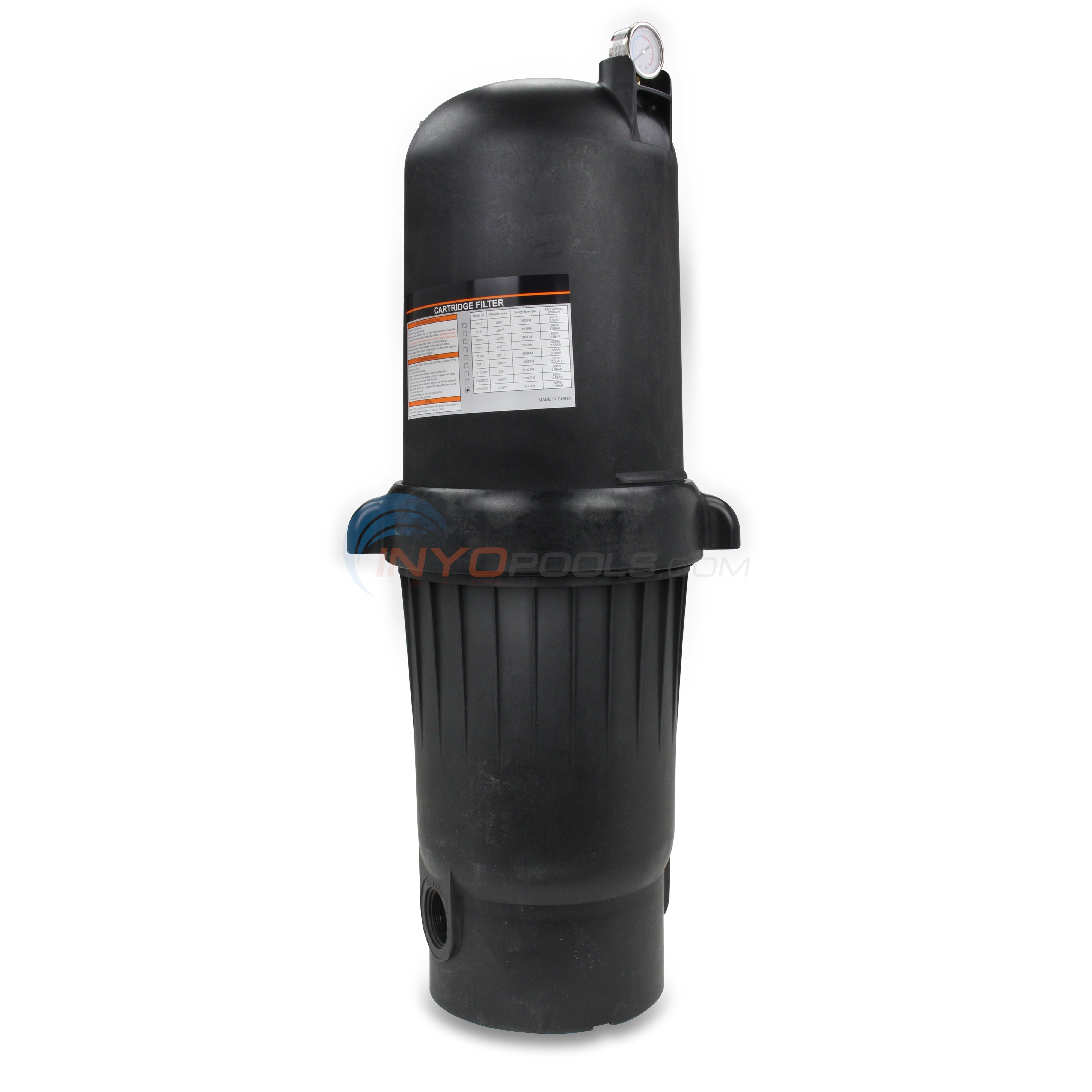 Pureline Pool Cartridge Filter 200 Sq. Ft. - Clearance - INYOPools.com