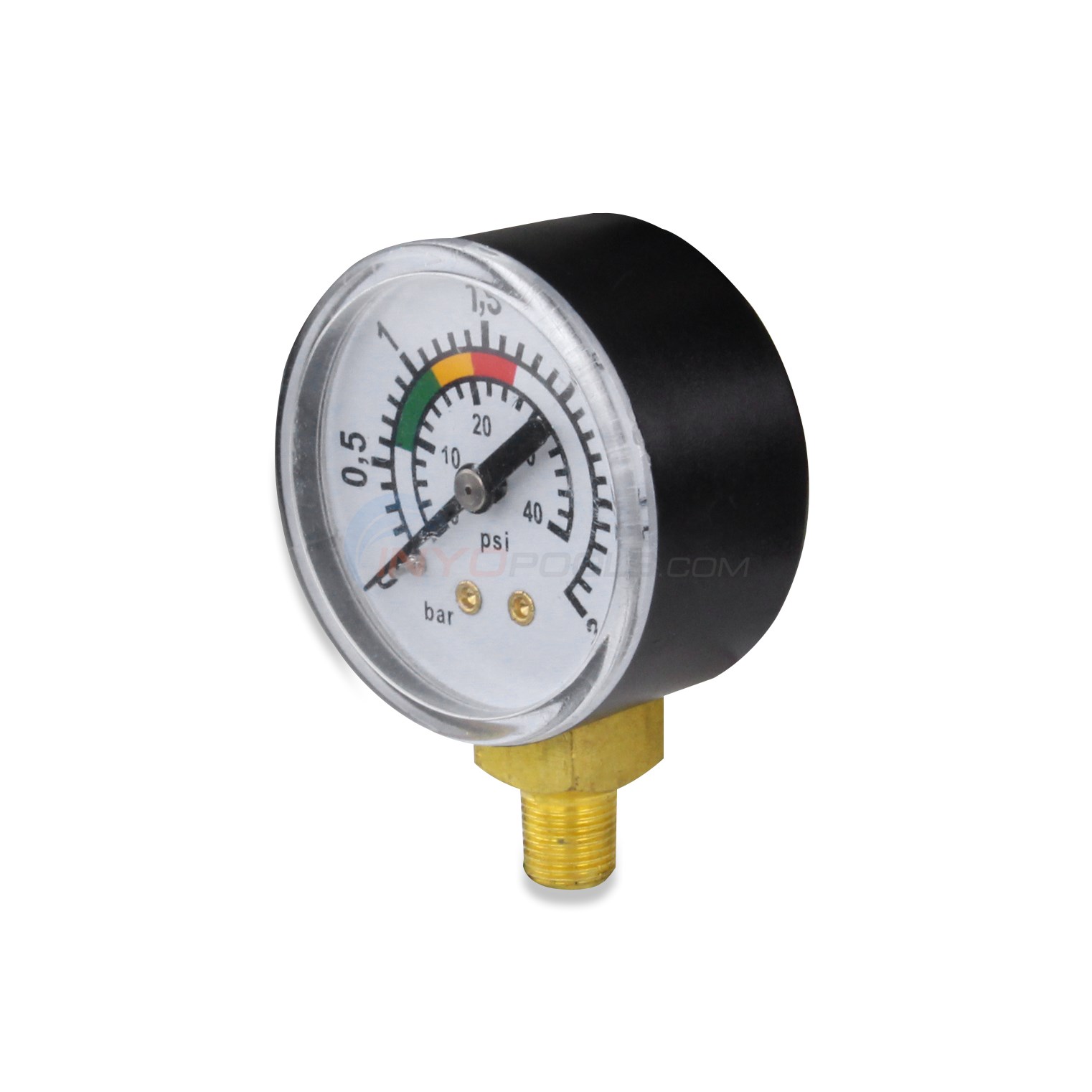 Bottom Mount Pressure Gauge 1/4" MPT for Pureline Above Ground Pool Filters | By Pureline | PL1568