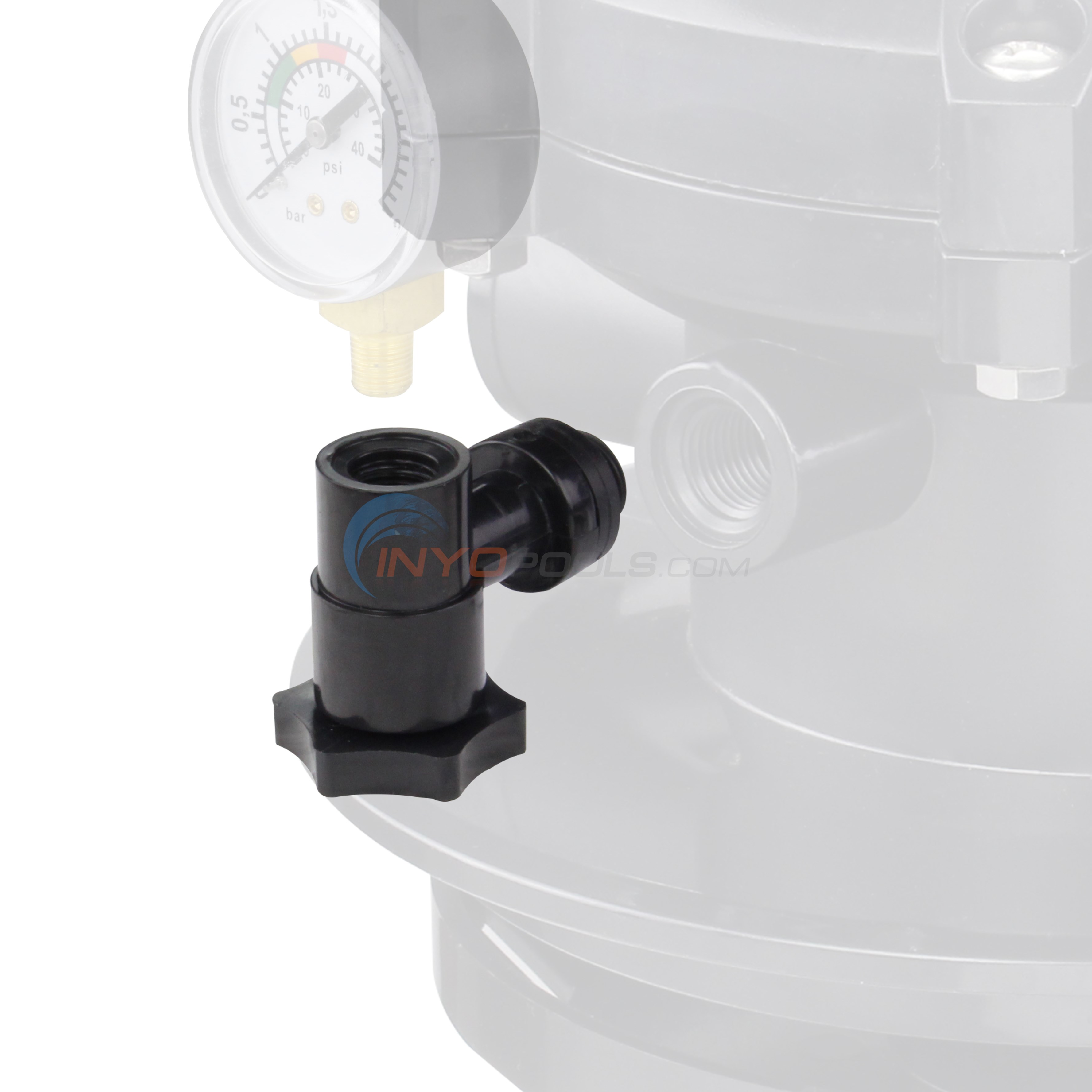 Pureline Above Ground Pool Filter Pressure Gauge Adapter By Pureline