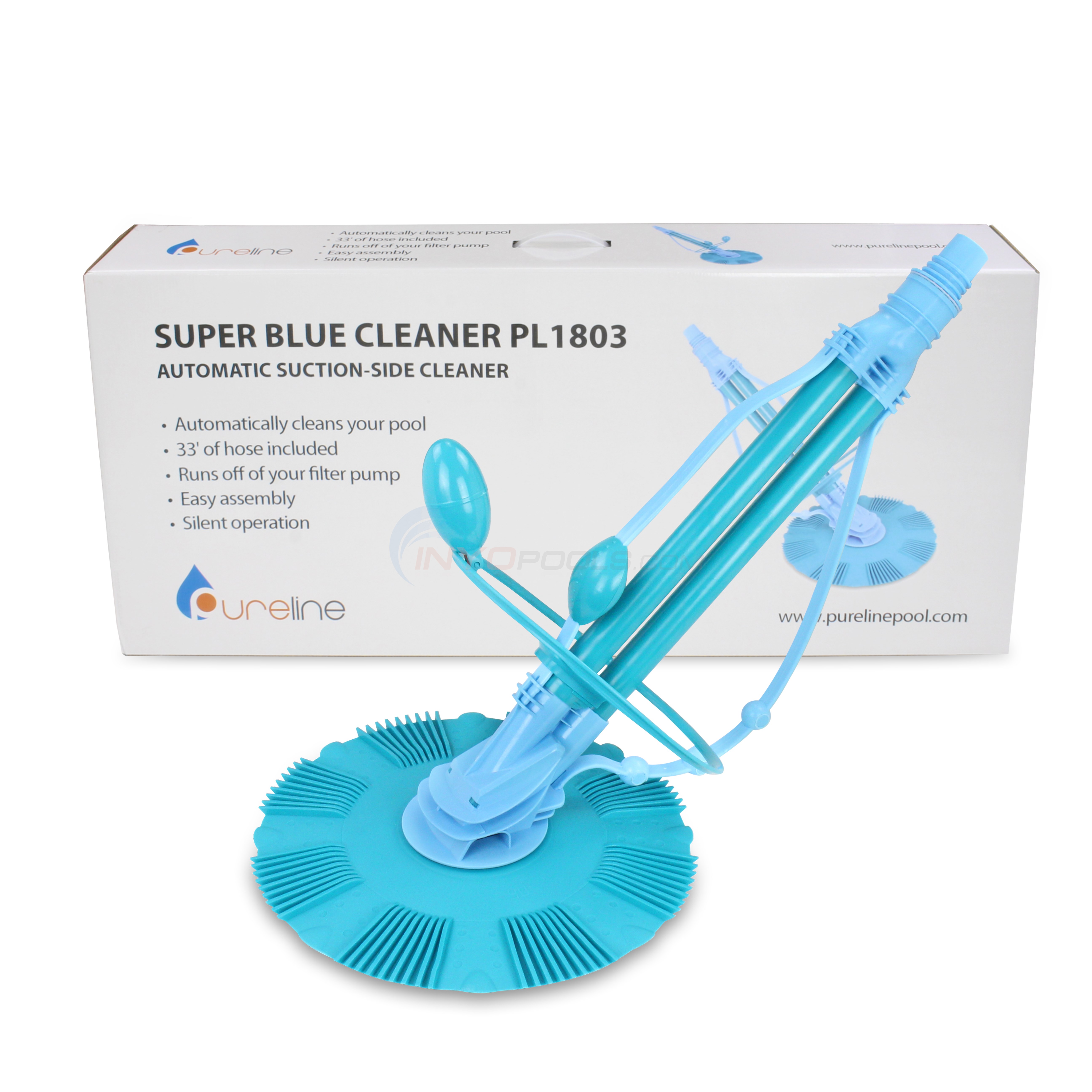 Pureline Automatic Pool Cleaner Super Blue  CLEARANCE 90-DAY WARRANTY! - PL1803