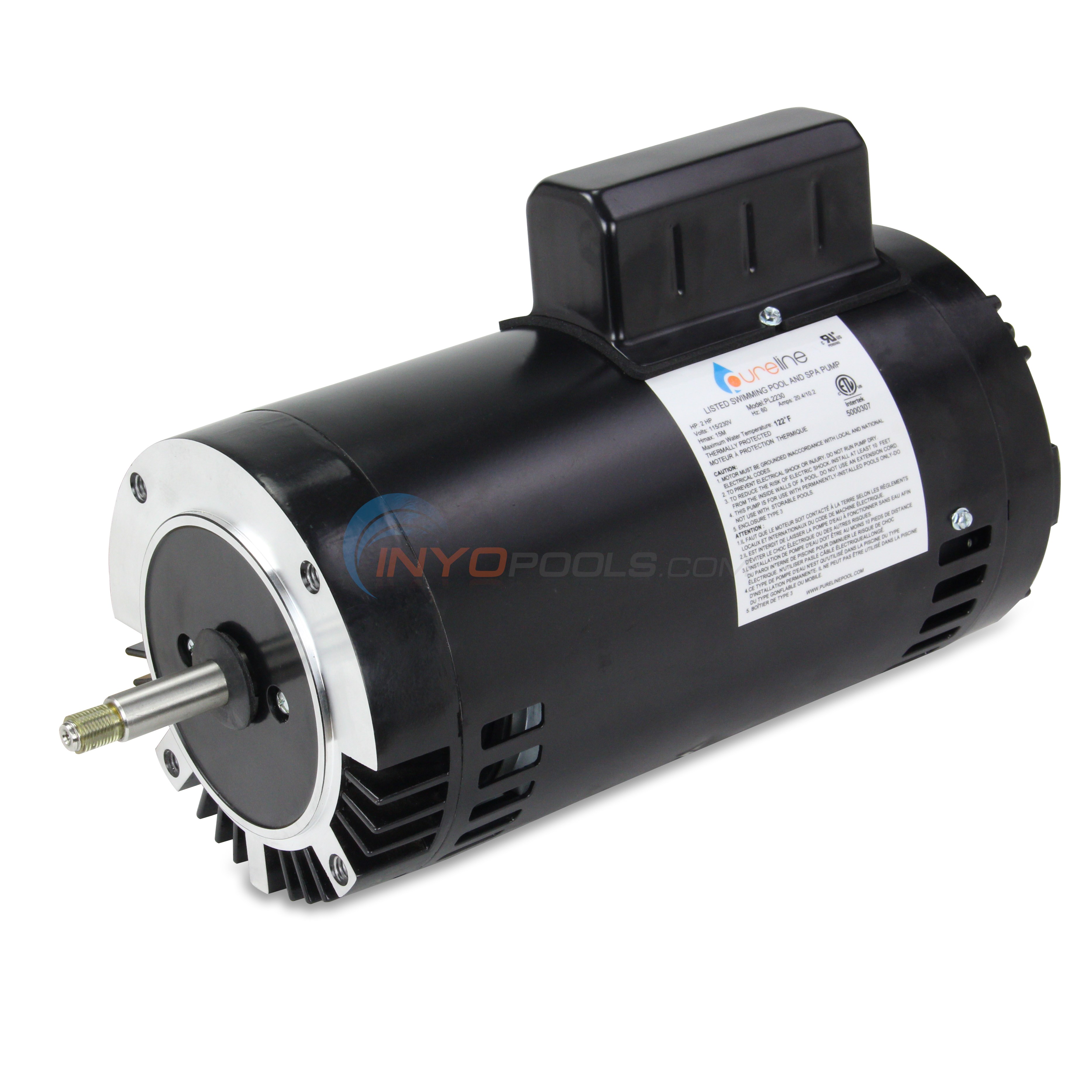 2 HP Pool Motor Round Flange 56J Up-Rate