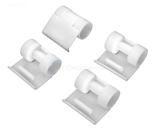 Skirt W/roller, White, Set Of 4