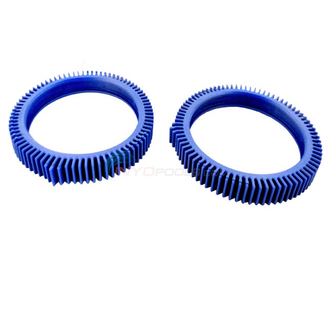 Wheel Tread, Finger Hump, Blue Met (2 pk)