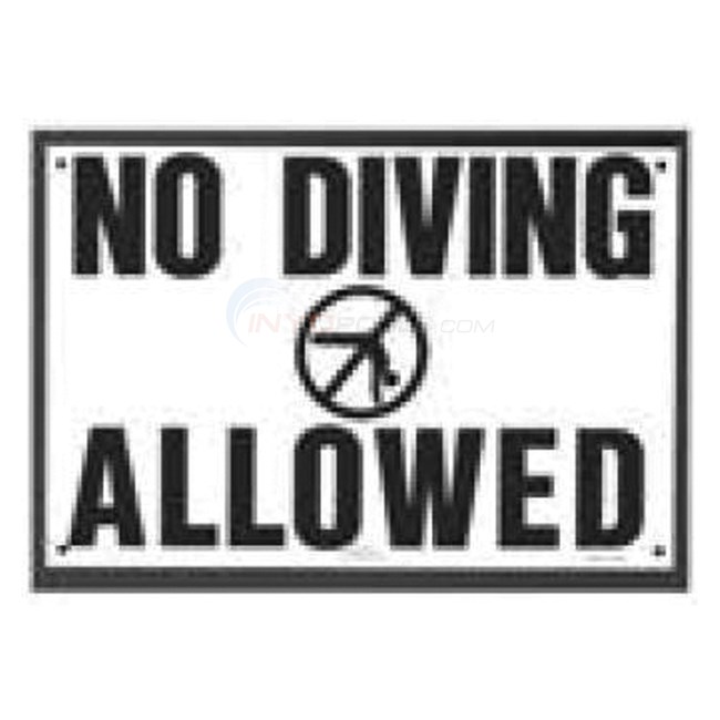 Swimming Pool Safety Sign - No Diving Allowed - NSSSW13