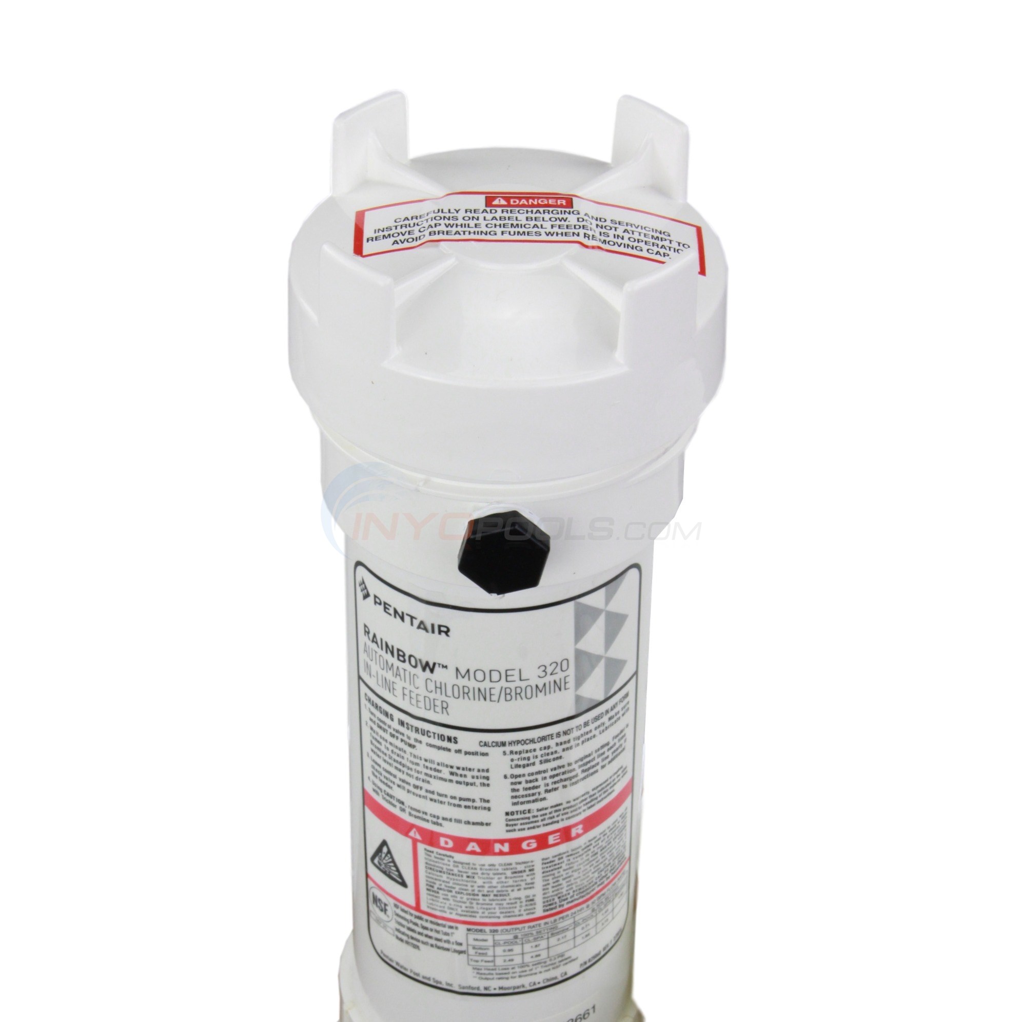 Pentair Rainbow 320 Automatic InLine Chlorine & Bromine Feeder