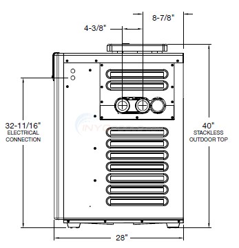 Raypak Pool Heater Dimensions