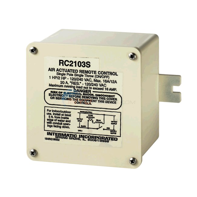 Intermatic SPST AIR SWITCH ON/OFF 120/240V - RC2103S