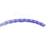 1 Foot of 1/4" Twisted Poly Blue and White Rope