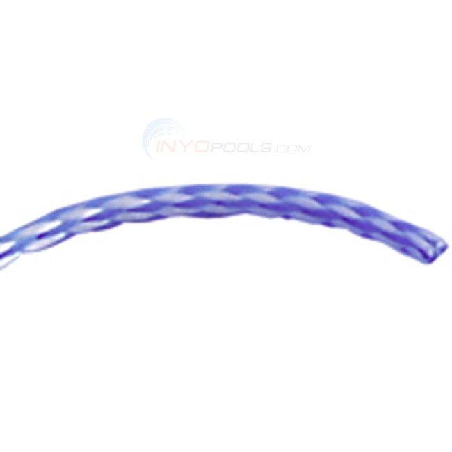 Pentair 1 Foot of 1/4" Twisted Poly Blue and White Rope - USRP8016S