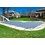 Cinderella 12' x 24' Rectangular w/ 4' x 8' CES Grey Mesh Safety Cover 18 Year (2 Years Full) - 20-1224RE-CES48-SAP-GRY
