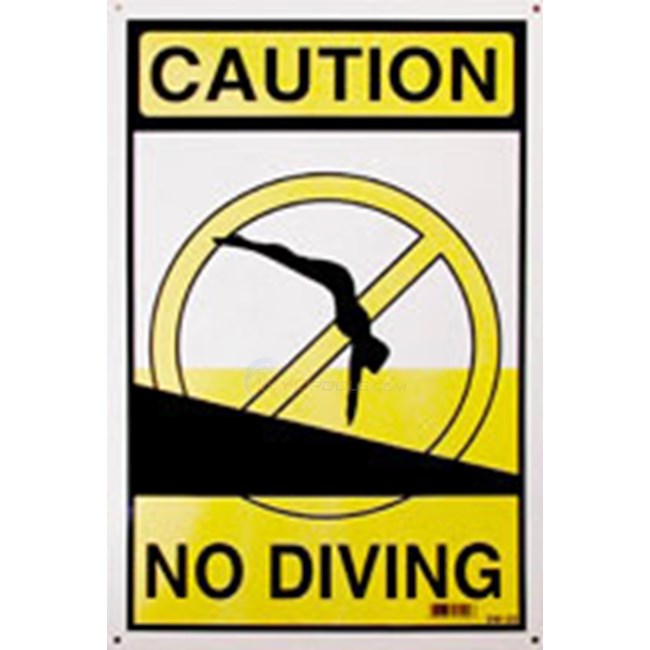 Swimming Pool Sign - No Diving - NSSSW20
