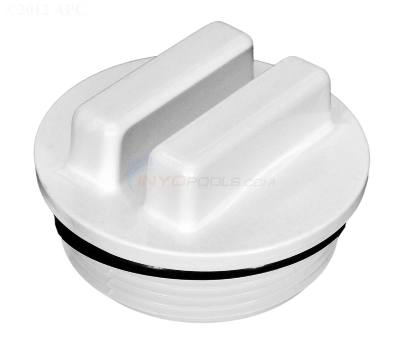 Custom Molded Products CMP Drain Plug with O-Ring, Black, for Hayward SPX1022C or Pentair PacFab 552622 - 25543-000-000