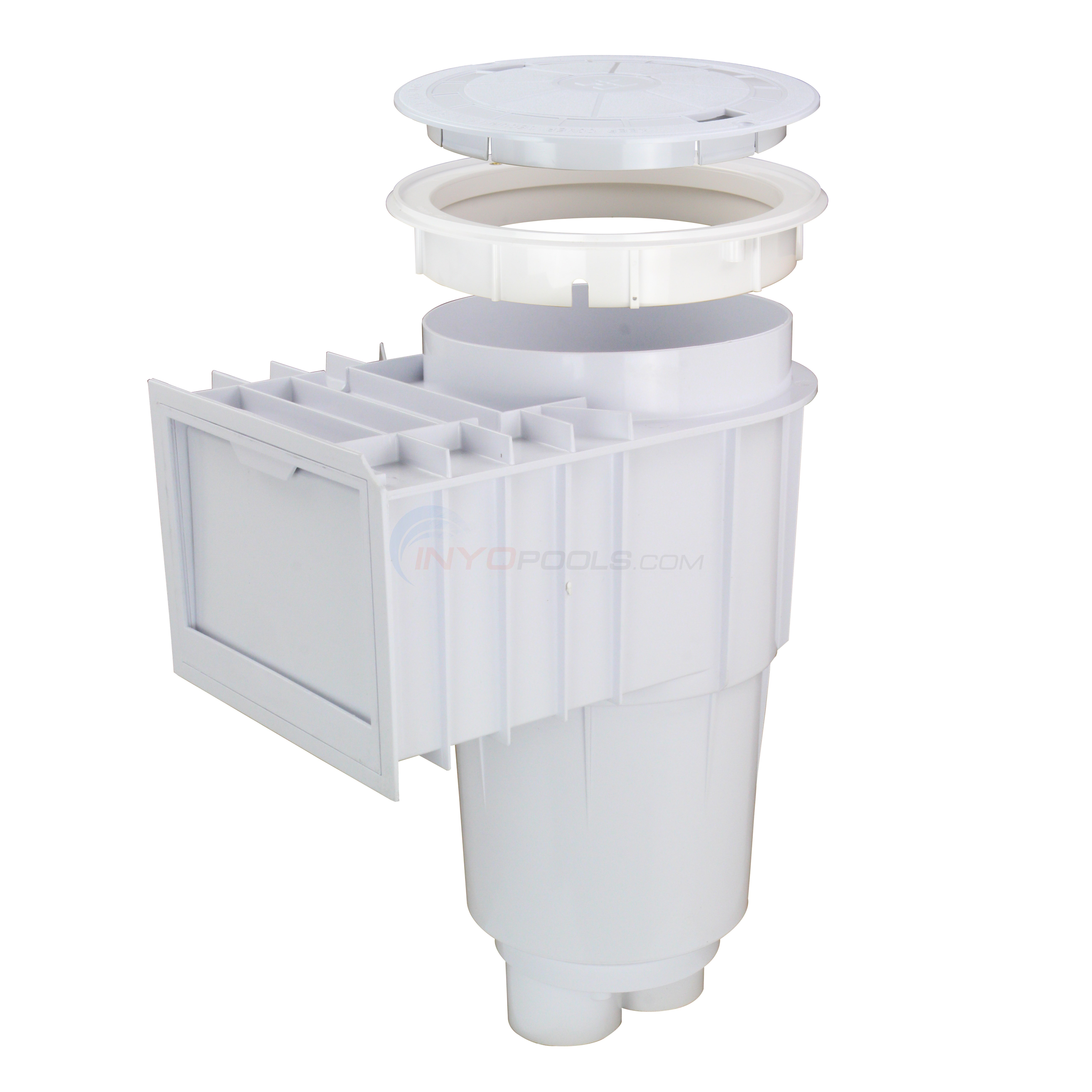 Hayward Skim Master Pool Skimmer w/ 2" FIP Ports, Concrete, White - SP10702 - SP1072T2